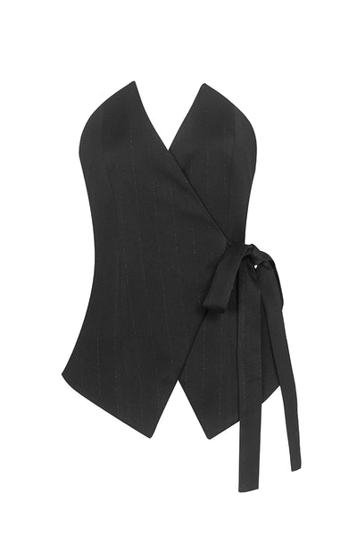 'Stardust' pinstripe top