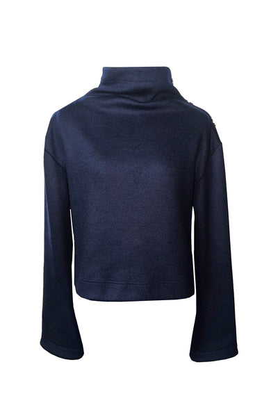 'Celestial' Navy Wool sweater